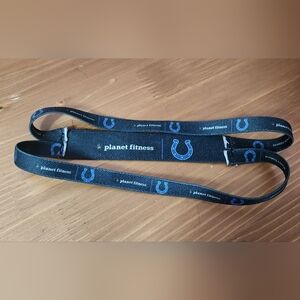 Indianapolis Colts Football NFL Black and Blue Logo Hair Headband